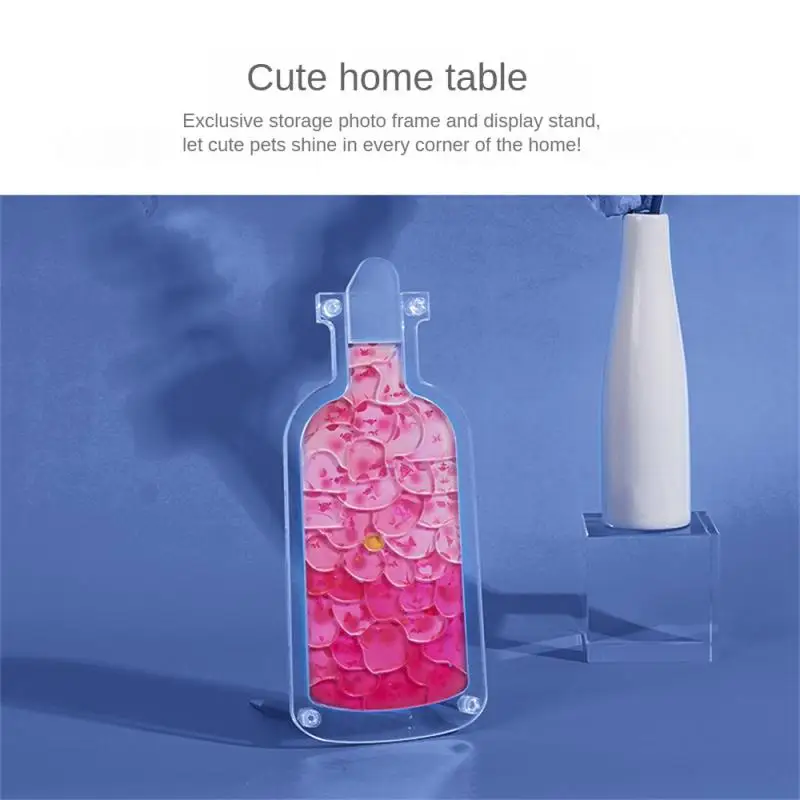 Acrylic Bottle Standee 3D Creative Puzzle Gift Set Jigsaw Puzzle Cartoon Animal Pig/Duck/Cat Decoration Toys Birthday Gifts