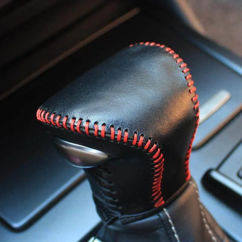 Genuine Leather Gear Shift Knob Cover Shift Lever Boot For Lexus ES 2018-2024 ES200 ES300h