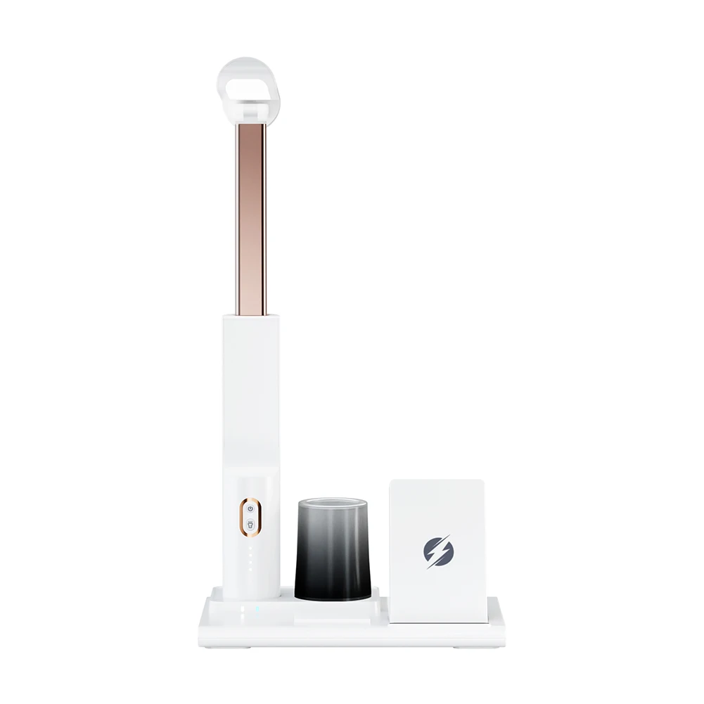 Office Table Lamp with 15 W Wireless Charger for IPhone8-15 Series Airpods 3Pro/2 for Huawei Mate Galaxy Buds/Buds+ FreeBuds2/3