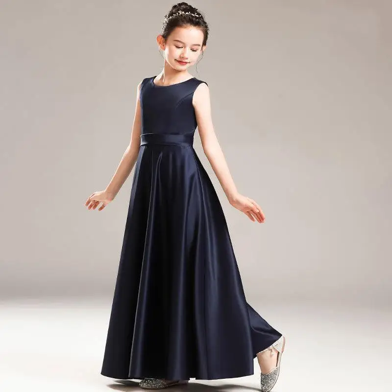 Princess Children Girl Dresses Piano Violin Performance Birthday Party Dresses for Girls Elegant Costume Evening Prom Dress