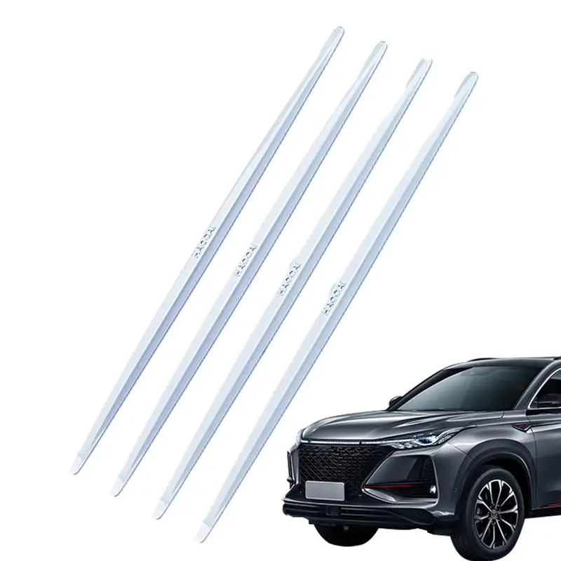 Car Door Bumper Guards 4pcs Car Door Guards Bumper Protector Edge Guards With Traceless Adhesion 40cm Protective Strips For