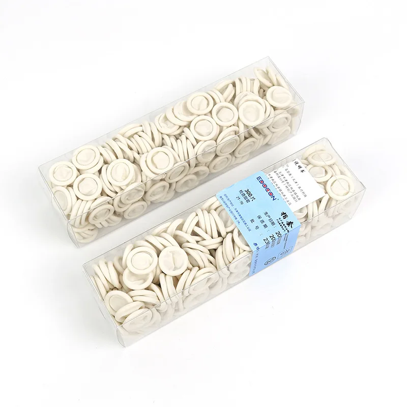 300pieces/lot Disposable medical latex finger cots Non-slip wear-resistant protective finger cots