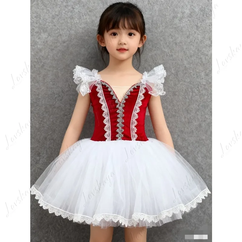 Ballett-Tutu-Langes Gazekleid für Mädchen Gabriella, die die Tochter, die nicht von ihrer Mutter enthalten kann, Giselle's Performance-Kostüm