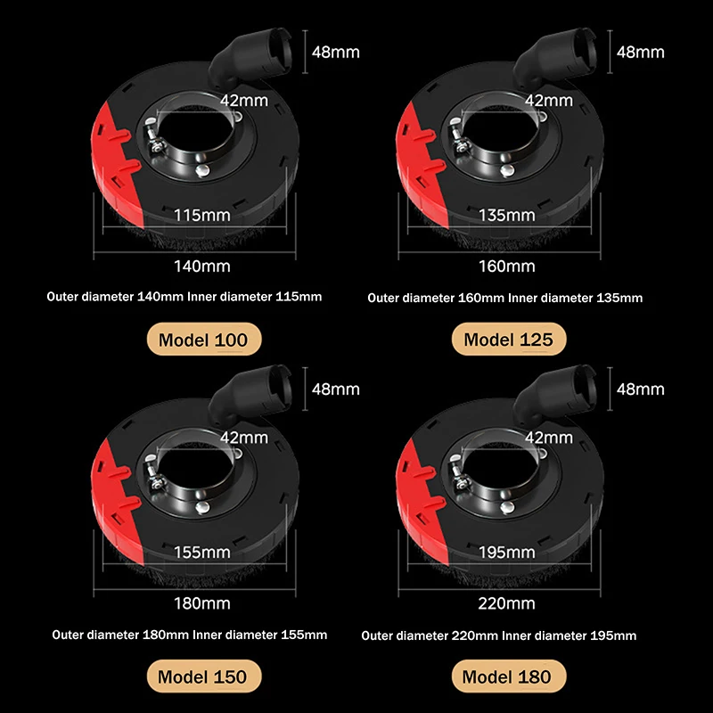 HOT! Angle Grinder Dust Cover Angle Grinder Grinding Polishing Dust Shroud Power Tool Accessories