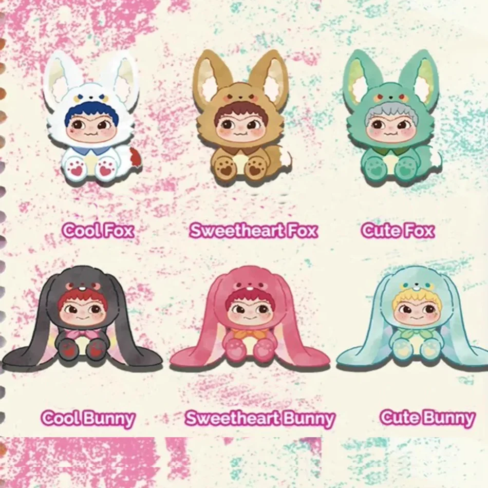 In Voorraad Originele Wakuku Blind Box Wakuku V2 Vos Konijn Truc Dagboek Hanger Verjaardagscadeau Garage Kit Kinderen Speelgoed Wakuku Pop