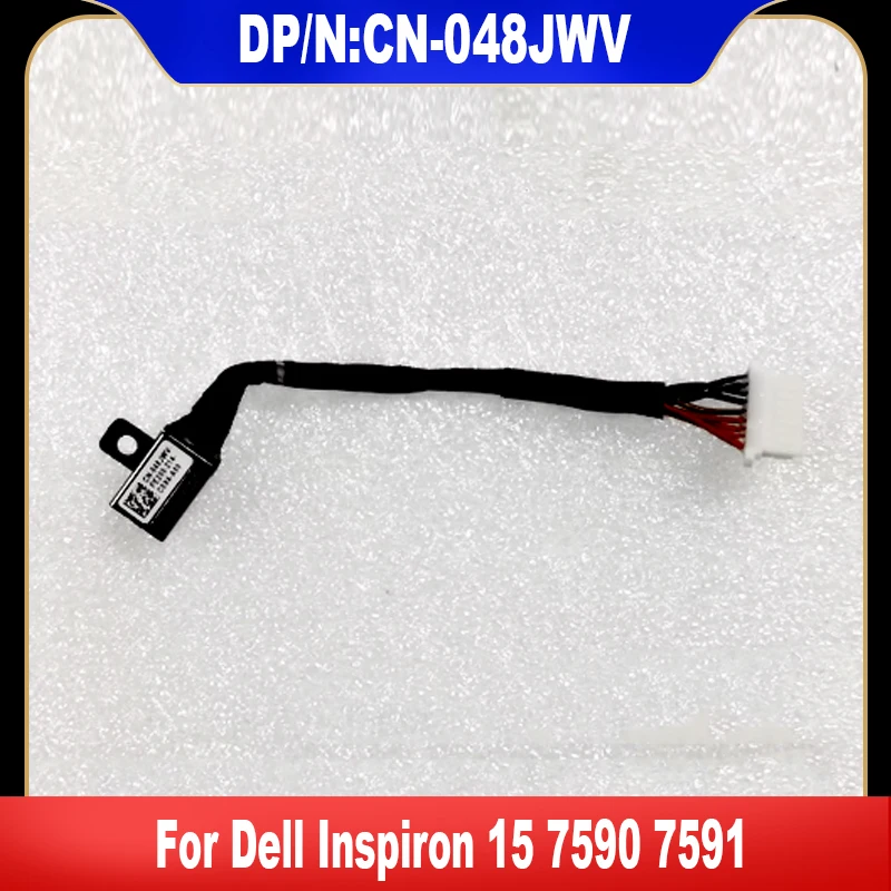 048JWV nowy oryginał dla Dell Inspiron 15 7590 7591 DC Power Jack z gniazdem kabla CN-048JWV wysokiej jakości Fast Ship