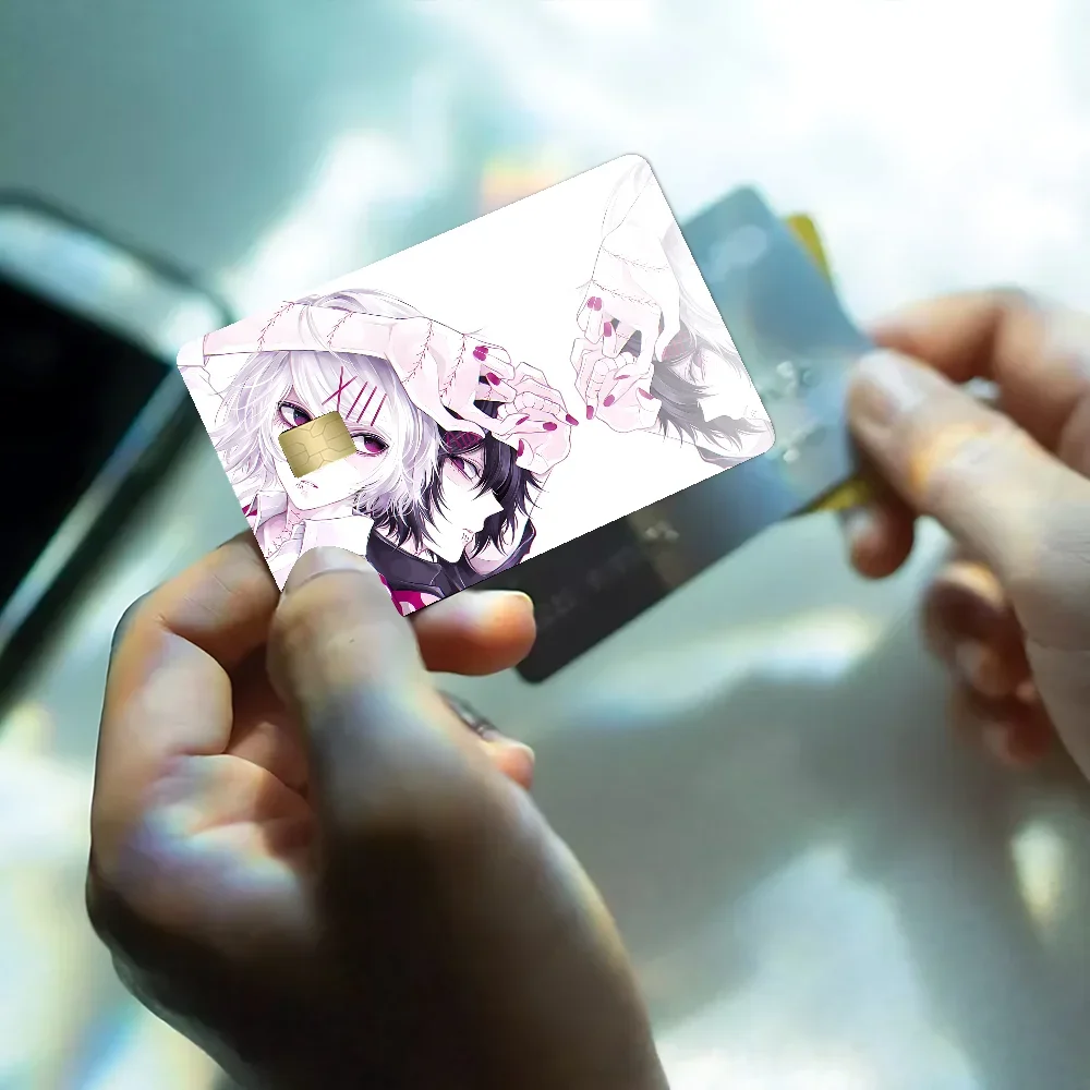 Tokyo Ghoul Suzuya Juuzou Anime Stickers For Debit Credit Card Or Save Shell On Off Ultra Thin No Fade Sticker Skin Cover Film