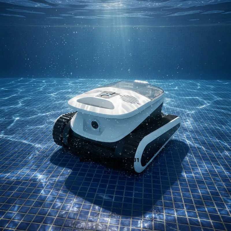 Cordless Automatic Indoor Use Swimming Pool Cleaning Robot Remote Control Vacuum Climbing Wall Sewage Suction