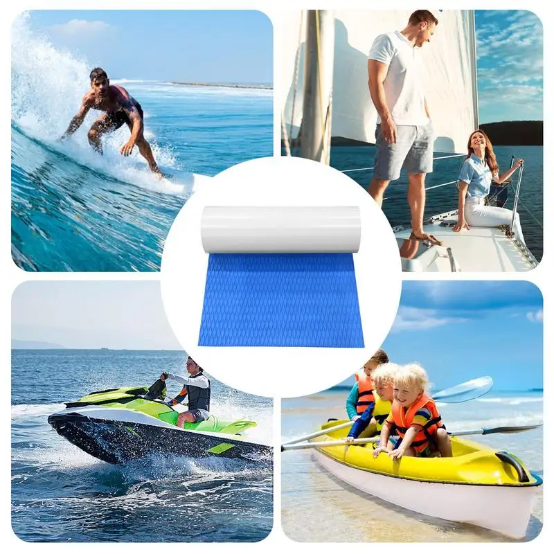 EVA Foam Boat Decking Flooring Mat Deck Grip Mat Boat Deck Mat Self-Adhesive Non-Slip Trimmable EVA Foam Decking Pad For Surfing