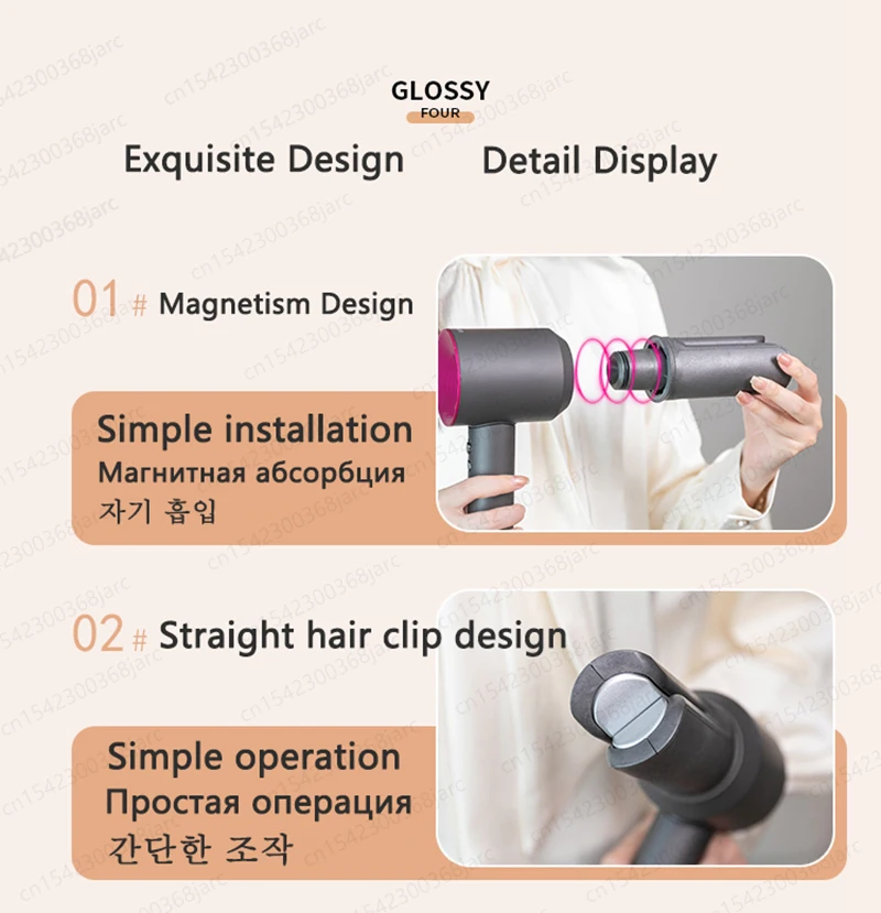 Hair Dryer Curling Attachment 40mm Automatic Curling Nozzle For Dyson Supersonic Hair Dryer Accessories Air Styler Cylinder Comb