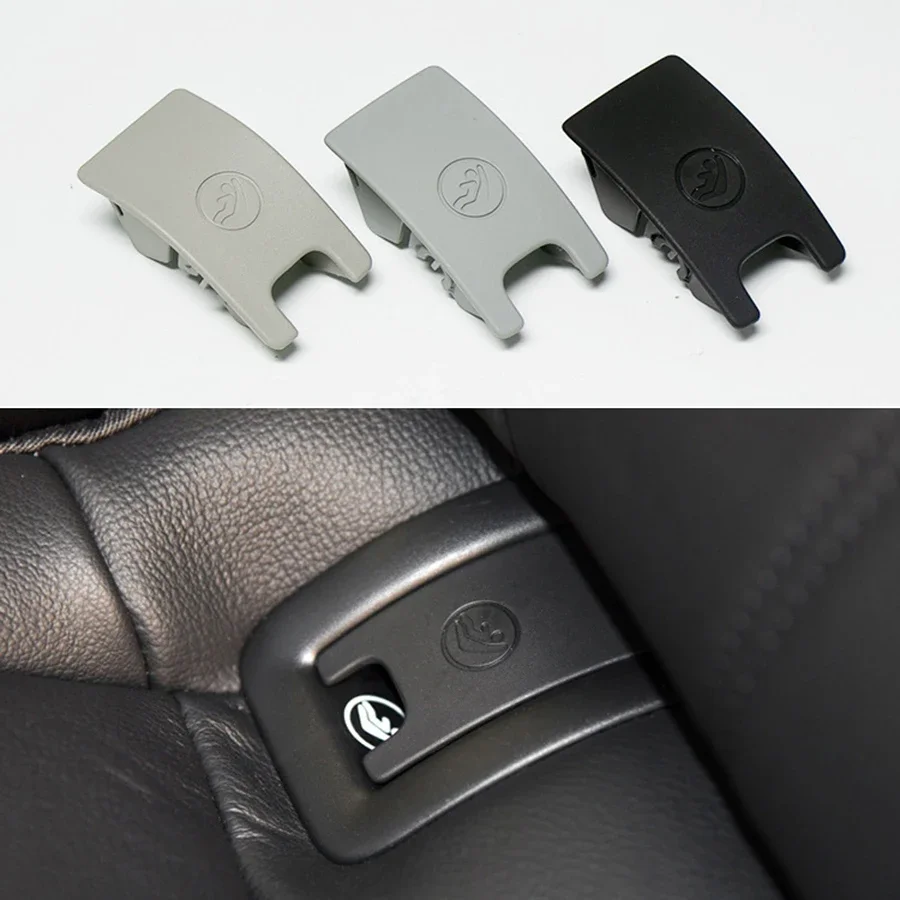 Car Rear Seat Hook ISOFIX Cover Child Restraint for Audi A4 A6 Black  Grey 4G8887187 09-16 Rear Seat Slot Trim Cover