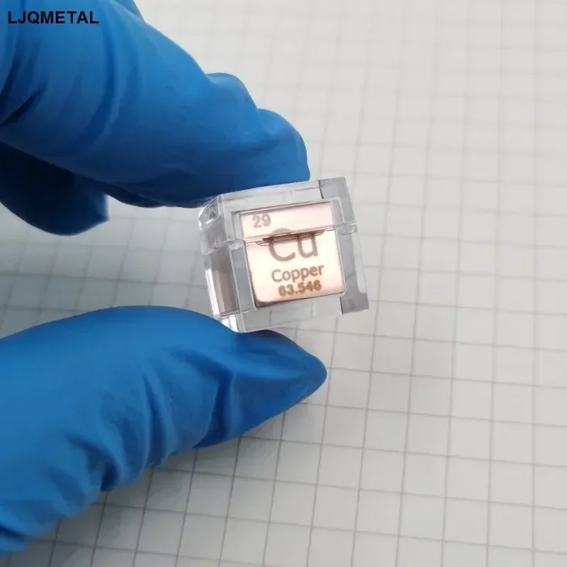 10mm Element Cube Display Case - Clear Acrylic Box for Periodic Table Samples & Collectibles