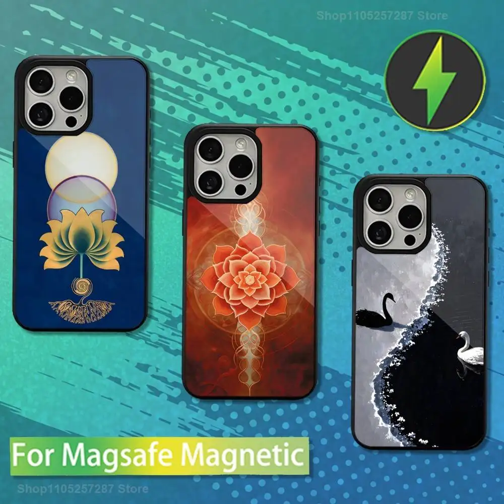 

Painting H-Hilma AF K-Klint For iPhone 17,14,Plus,12,Pro,Mini,13,Max,11,15,16,For Magsafe,Magnetic Wireless Charging Case