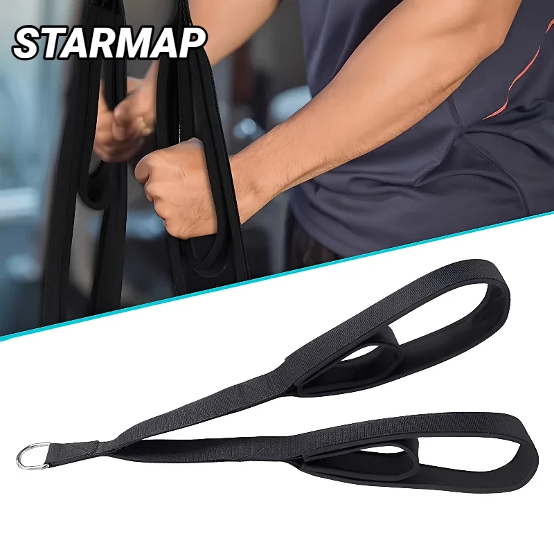 Pulldown Attachment Machine Accessories Adjustable Tricep Rope Bicep Training Equipment Heavy Duty Home Gym Strength Workout