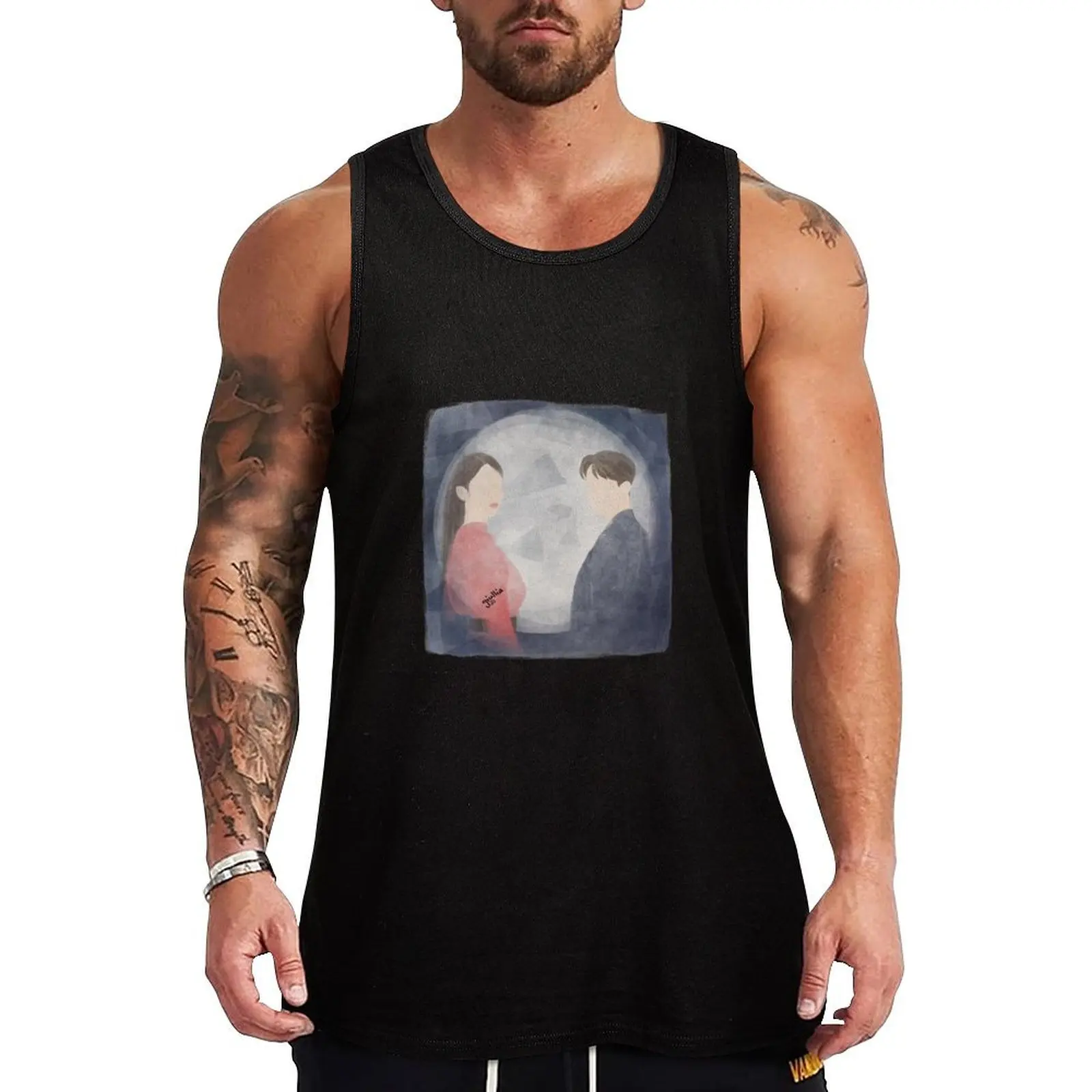 

Hotel del Luna 02 Tank Top Simple Tank Top Basic Regular Fit Casual Undershirt