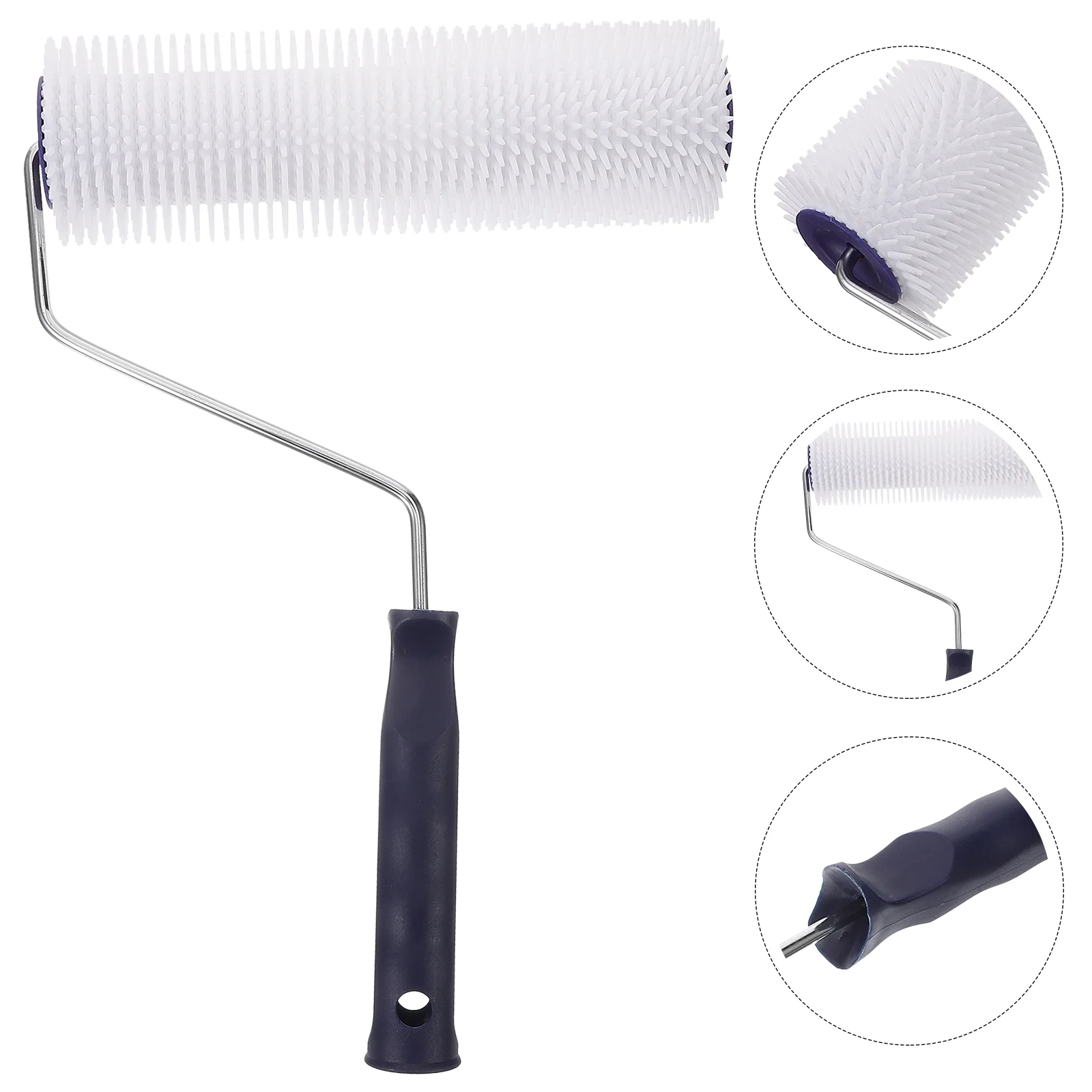 

9 Inch Defoaming Roller Spiked Bubble Remove Tool Self Leveling Cement Floor Paint Brush Hand Tool Epoxy Construction