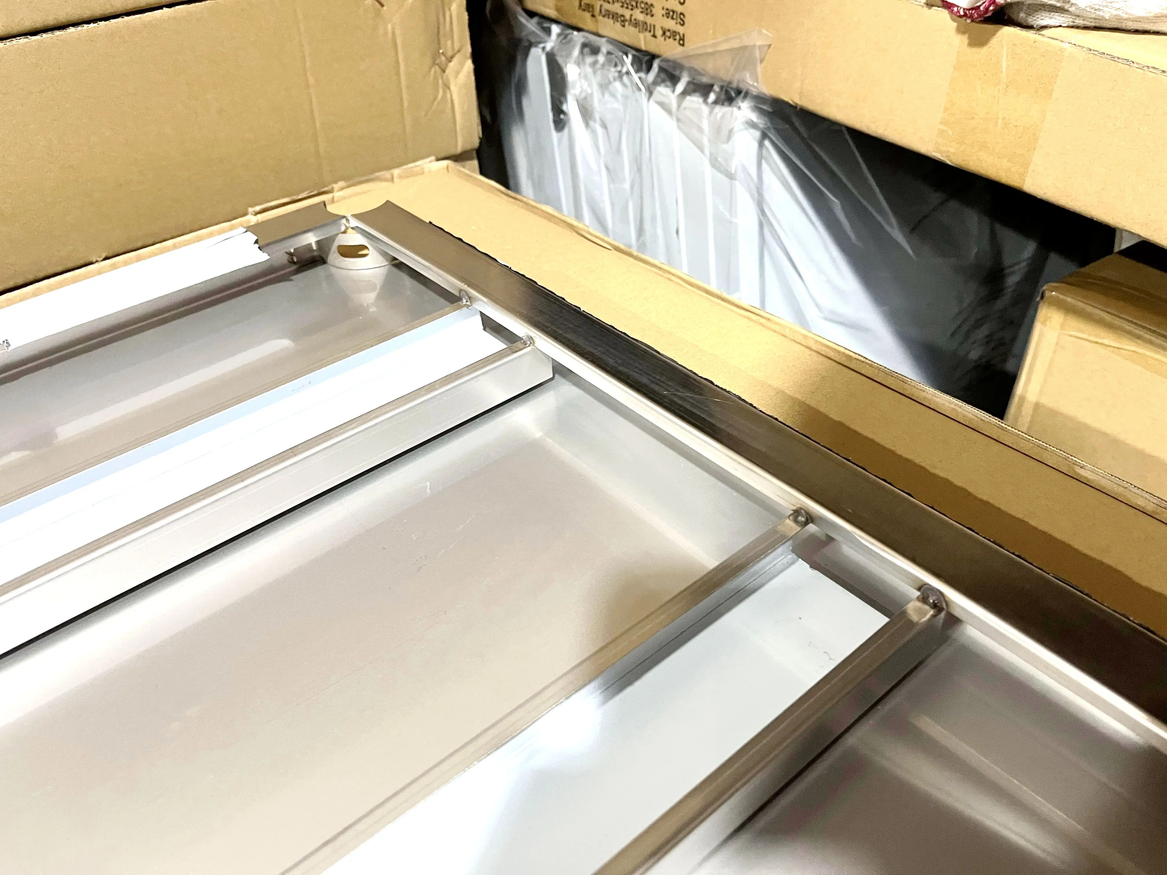 TT-BC303C 1.2M 2 Tier Stainless Steel Kitchen Assembly Line Working Table