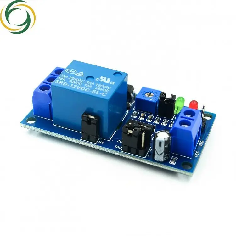 Modul sakelar nyala/mati Relay Delay kualitas tinggi dengan Timer DC 12V