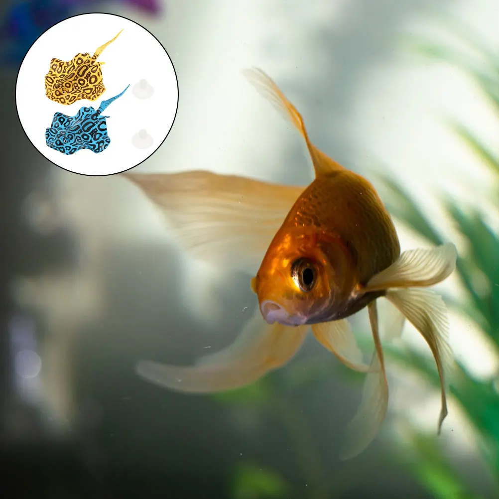 

2Pcs Silicone Luminous Simulation Fish Aquarium Decoration Realistic Artificial Fish Tank Ornament Aquarium Decoration