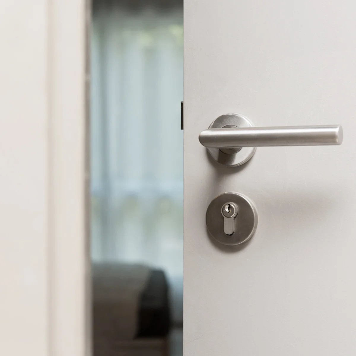 

Набор современных круглых дверных рычагов из 2 предметов для проходных дверей шкафа, сверхпрочная нержавеющая сталь, реверсивный, без предварительно просверленного отверстия,