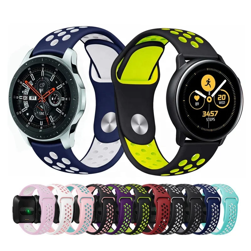 

For Smartwatch Belt Multi color For Samsung Gear s2s3 Huawei Garmin Silicon Replacement Watch Bands Silicon Sport Band