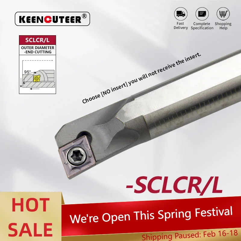 

H08K-SCLCR H12M-SCLCR H14N-SCLCR H25S-SCLCR Токарный инструмент из высокоскоростной стали -SCLCR -SCLCL Режущий брусок Токарный станок с ЧПУ Токарный держатель