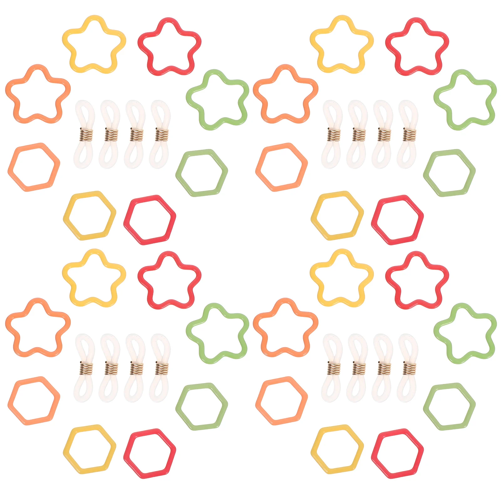 

1 set 1 Set Multicolor Metal Stitch Markers Hexagon Star Design Coilless Safety Pins Locking Clips For Knitting Crochet Yarn