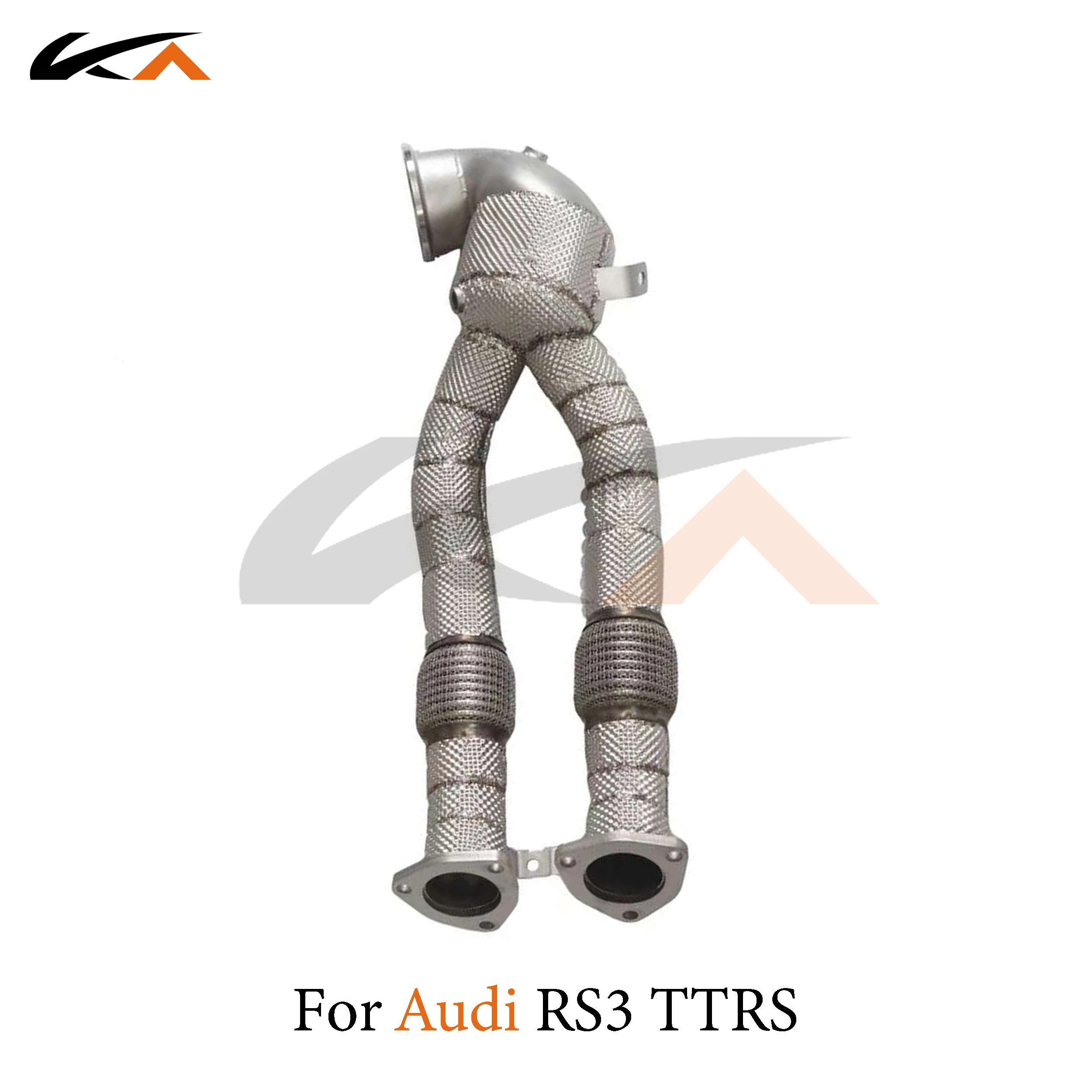 

KA Tuning downpipe exhaust stainless headers for Audi RS3 TTRS RSQ3 2.5T performance parts heat shield catalysis middle pipe