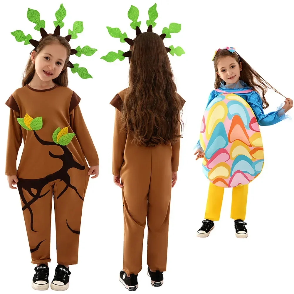 2025 Halloween Déguisement de Cosplay pour Enfant، Garçon et fille، emouf de Pâques، Arbre، Campus de Noël، Spectacle sur Scène،