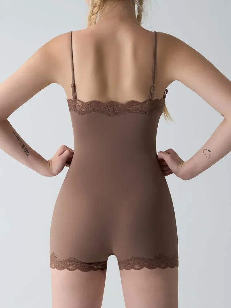 المرأة مثير الدانتيل قابل للتعديل الحمالة سليم صالح جميل الظهر عارية الشعور زاوية مسطحة المنشعب تنفس الورك رفع بذلة #2