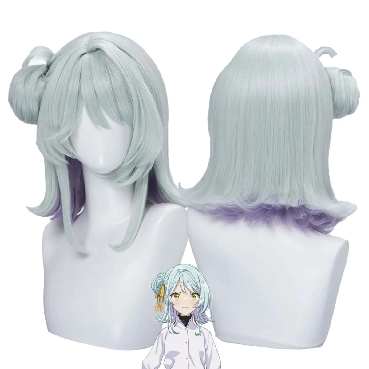 

Women Anime There's No Freaking Way I'll be Your Lover Cosplay Kaho Koyanagi Light Blue Wig