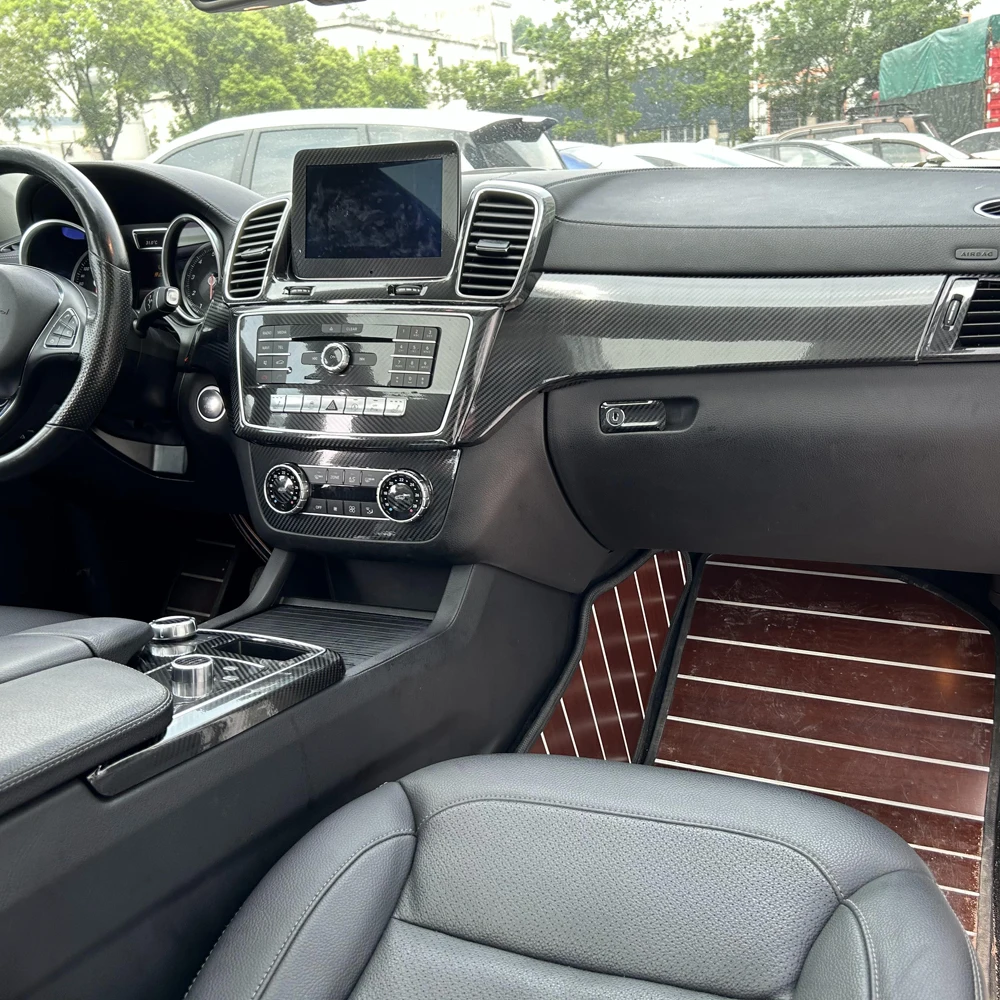 

For Benz GLE GL/ML CLS 2009-2018 Car-Styling 3D/5D Carbon Fiber Car Interior Center Console Color Molding Sticker Decals Parts