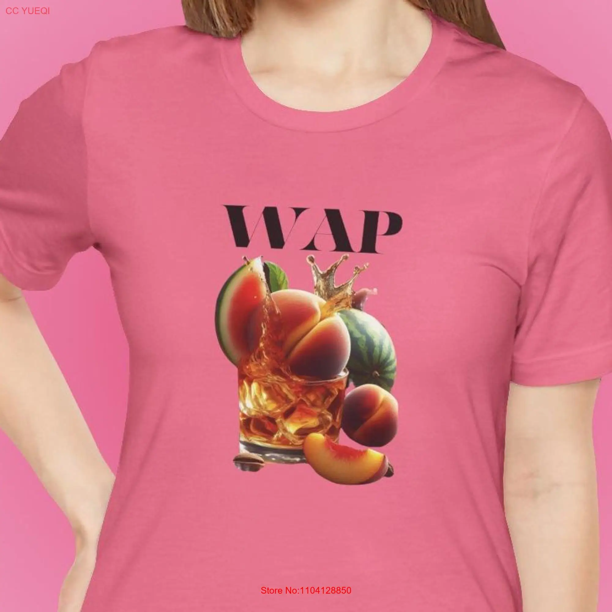 WAP T Shirt Watermelon And Peaches Wet Pretty Music video lovers Rap fans perfect gift for him her Funny Parody tee