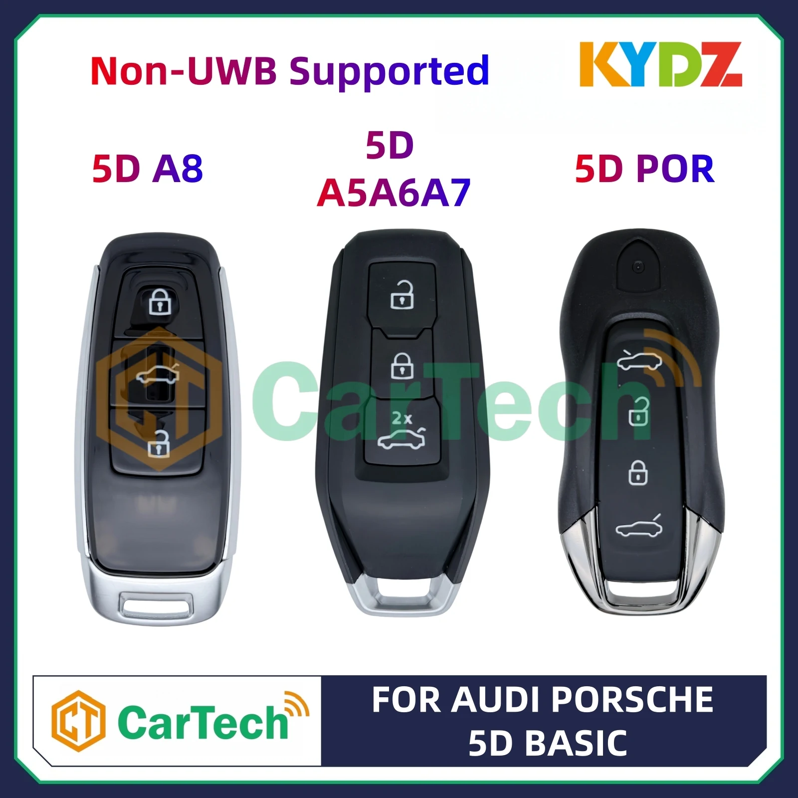 Умный ключ-пульт Cartech KYDZ с поддержкой 5D Basic для Audi A5, A6, A7, A8, Porsche. Работает с KYDZ Cube, Cube2, Stone.