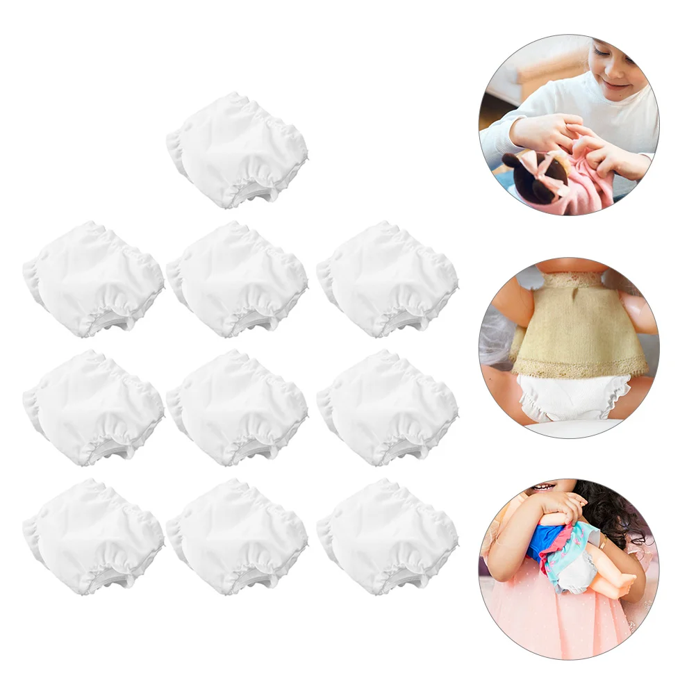 10 Pcs Baby Panties Child Children’s Toys Clothes for 14 Inch Dolls Diaper