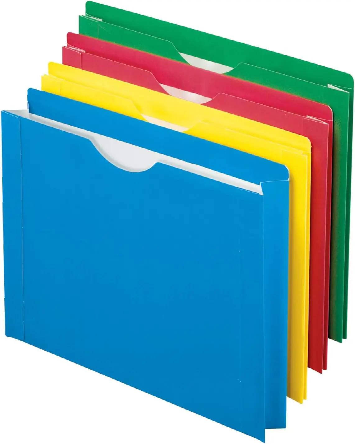 

Expanding File Jacket with 2-Inch Expansion for Letter Size Documents, Assorted Colors, 8 Pack