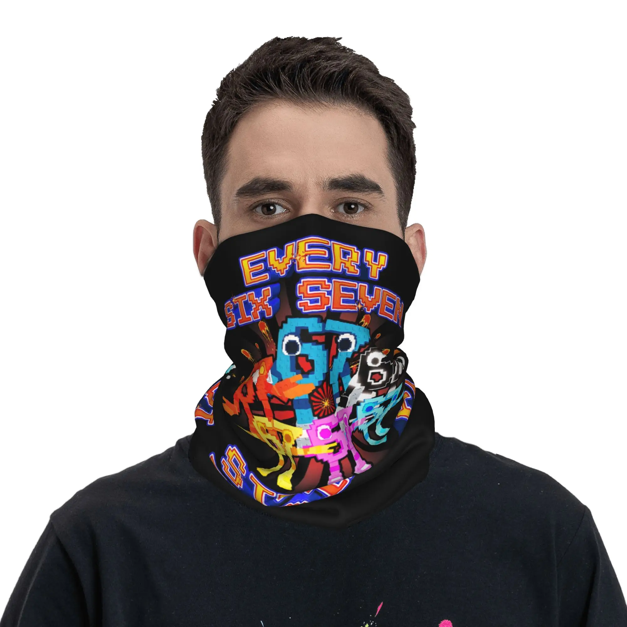 

Custom Six Seven 67 Bandana Winter Neck Warmer Men Windproof Wrap Face Scarf for Hiking Manga Gaiter Headband