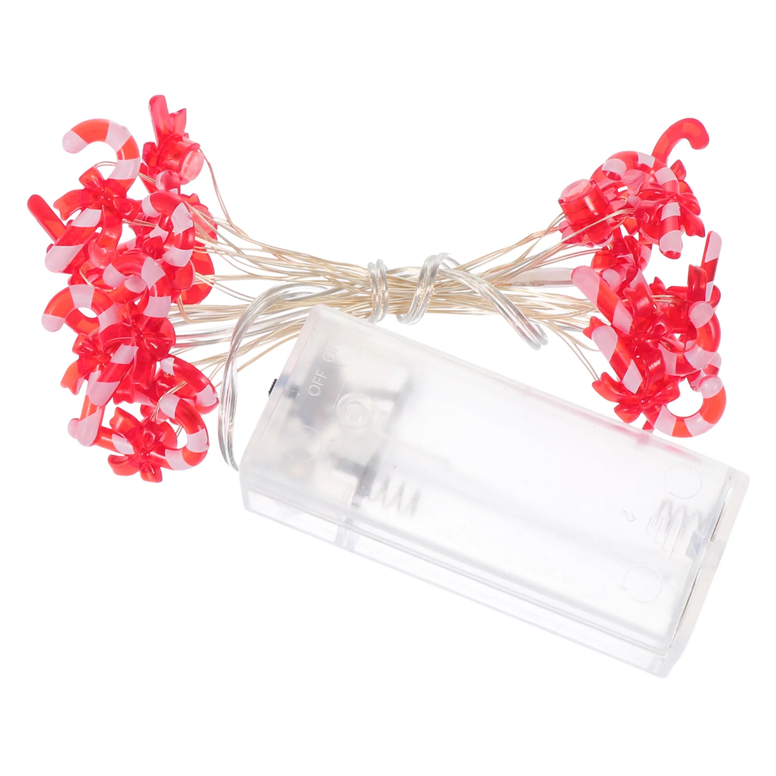 1Pcs Xmas String Light Candy Cane Design LED Warm Hanging Lamp Romantic Party Festival Decor Light String Luminous Xmas Decor