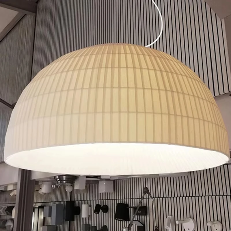 Modern Wabi Sabi White Fabric E27 Pendant Light Living Dining Room Droplight Lighting Home Decor Bedroom Lustre Led Hanging Lamp