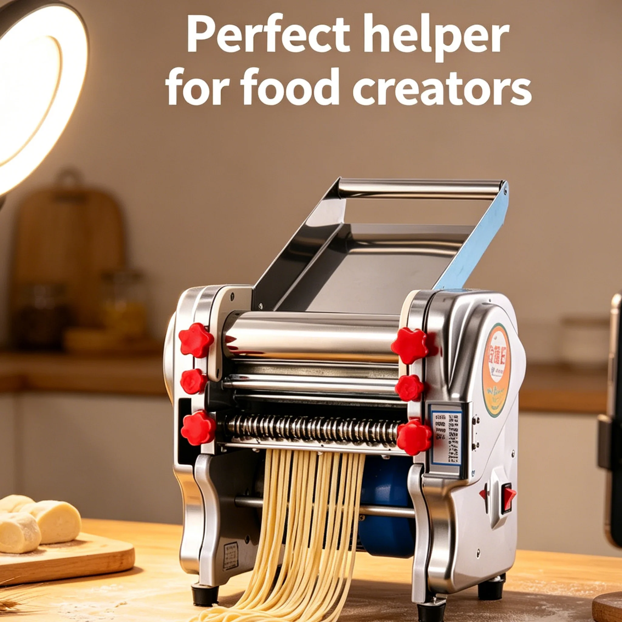 

Multi-purpose Kitchen Pasta Noodle Maker Press Machine Electric Pasta Roller For Home Kitchen Commercial Canteen Use