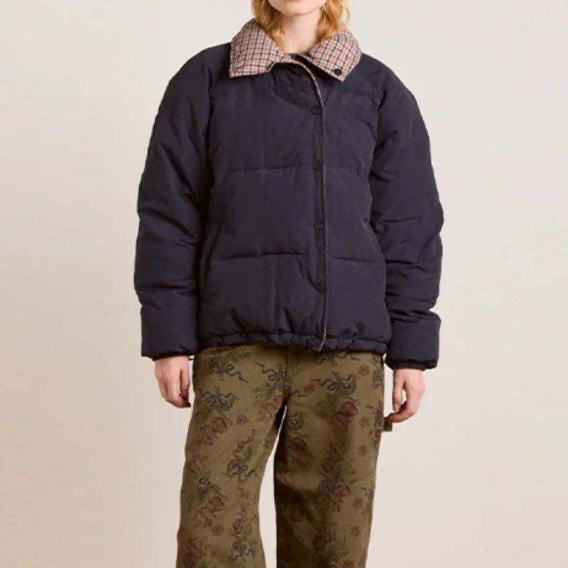 

Stylish Reversible Cotton-padded Jackets Designers Fashion Versatile Trend Women Outer Wear Chic 2025 Fall Female Streetwear