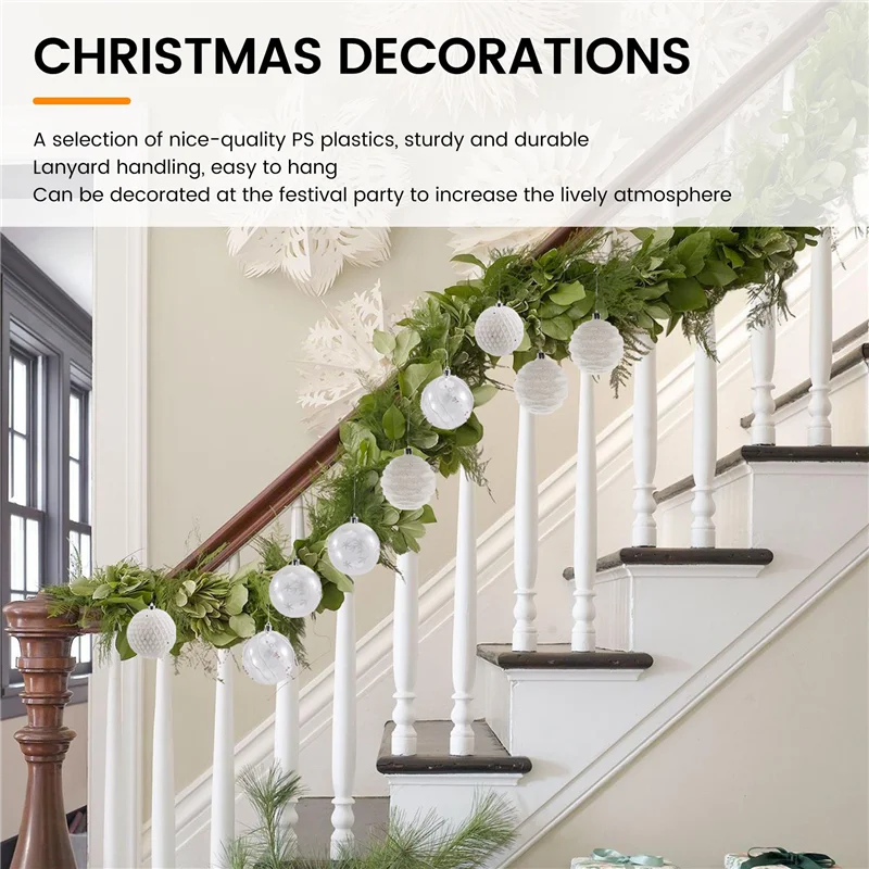 AA80-bola de natal enfeites grandes decorações de árvore bolas festa de natal pendurado ornamentos decorações de natal para o ano novo