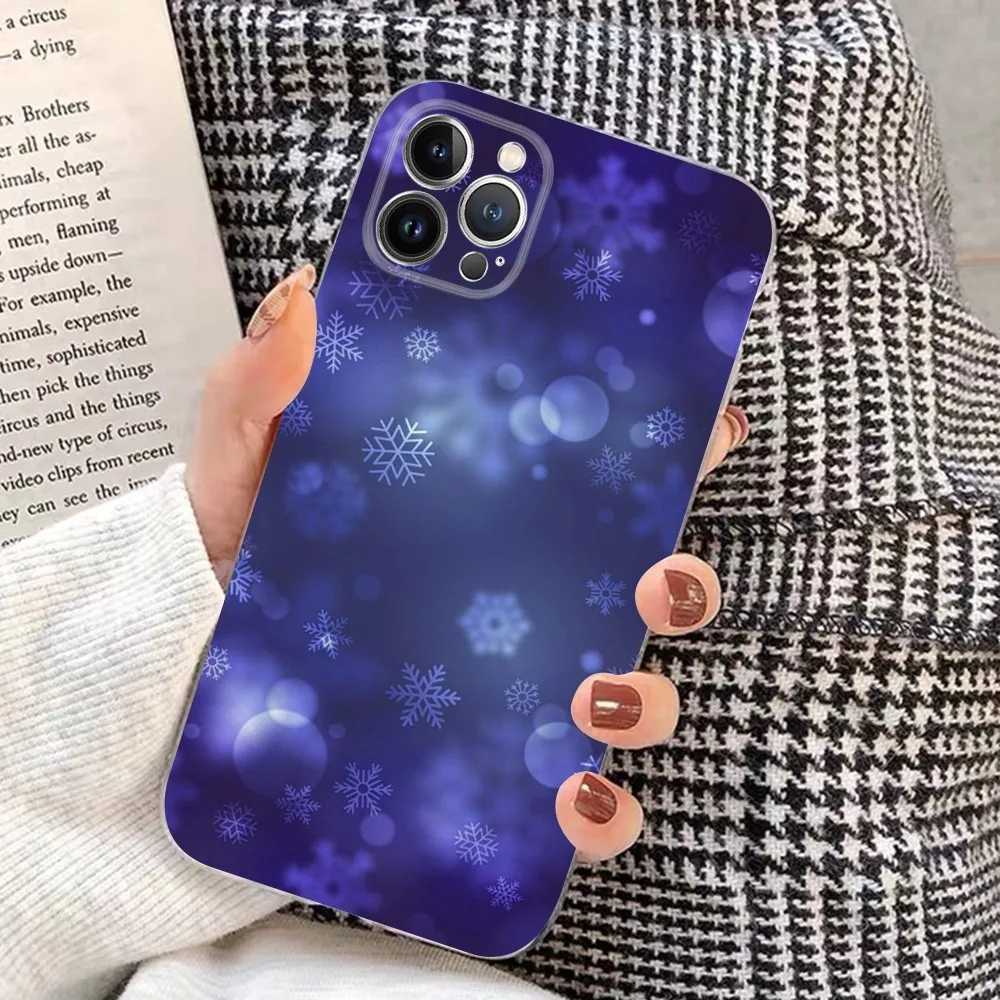 Snowflake snow cold Phone Case for iPhone 15 8 7 6 6S Plus X SE 2020 XR XS 14 11 12 13 Mini Pro Max Mobile Case image 6