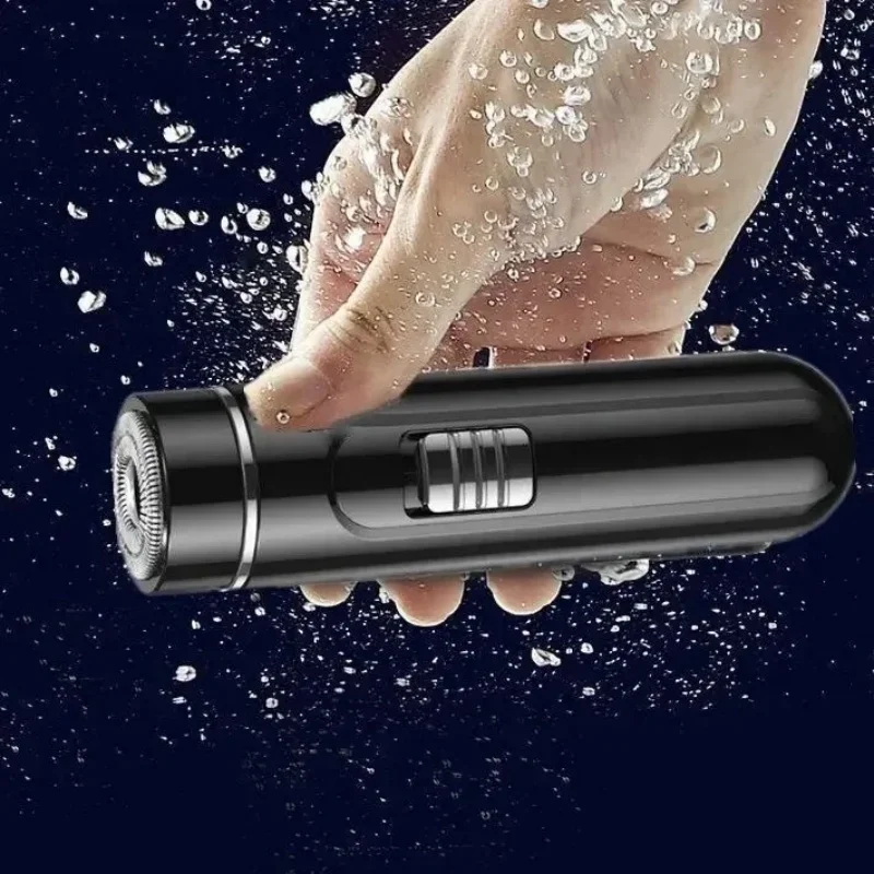 Compact & Convenient Electric Razor for Men - USB Rechargeable, Wet & Dry, Easy One-Button Use - Perfect for Home, Car & Travel!