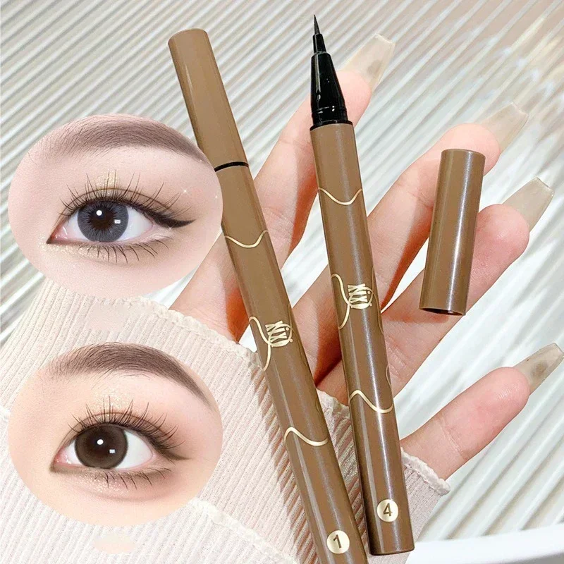 Heallor Ultra-thin Waterproof Liquid Eyeliner Korean Makeup for Women Quick Dry Smooth Eye Liner Long Last Lower Eyelash Pen Cos