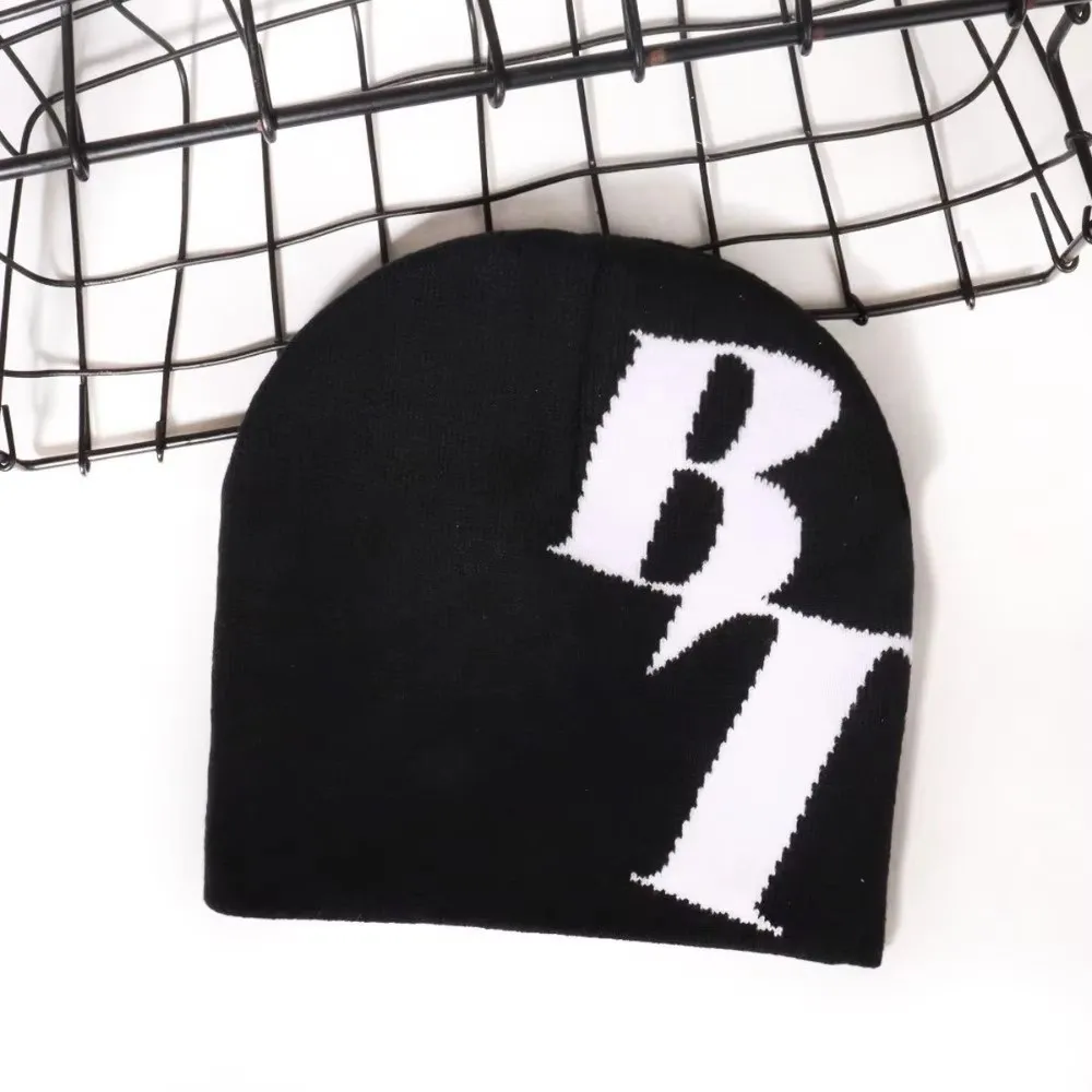 Hip Hop Printing Knitting Cap Hat Y2k Fiber Cold Cap Keep wa