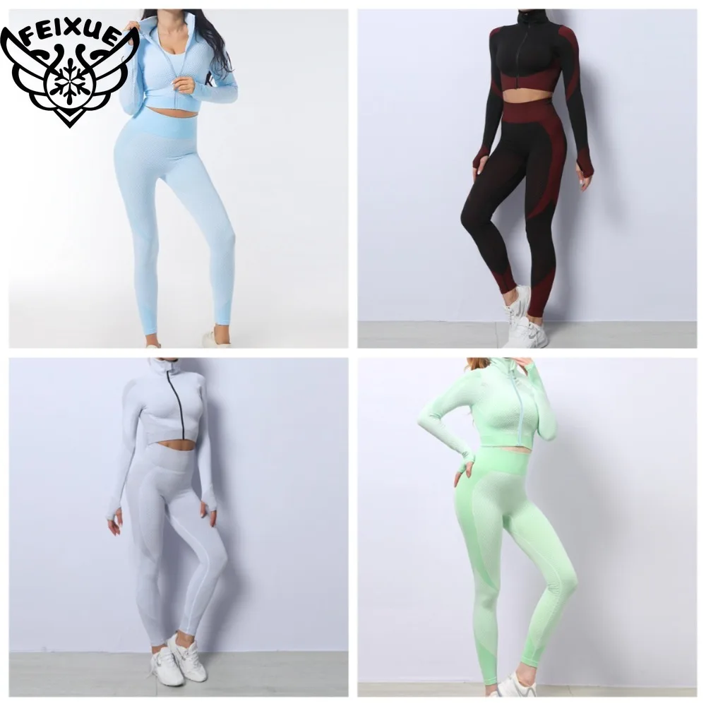 

Women's 3-piece Yoga Set-fitness Vest Jacket High Waist Yoga Pants Quick-dry Breathable Slim Fit Workout Suit Dries Quickly