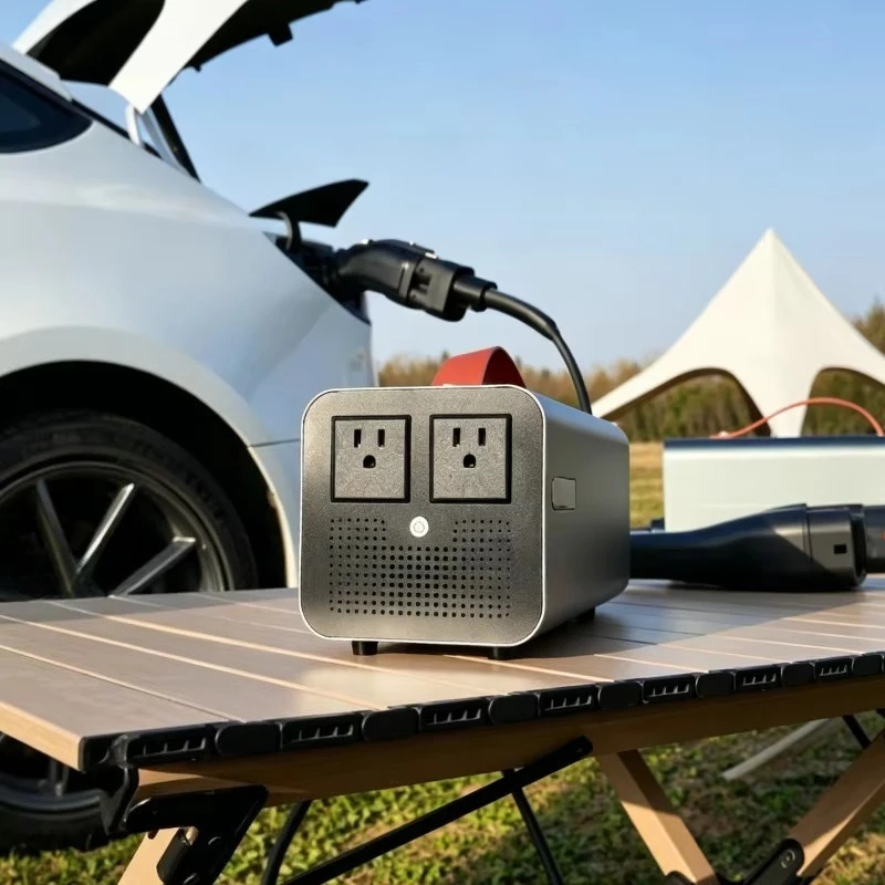 3.5kW NACS V2L Discharge Station for EV Vehicle to Load Discharger 3500W 120V 240V Camping Outdoor Power Solution
