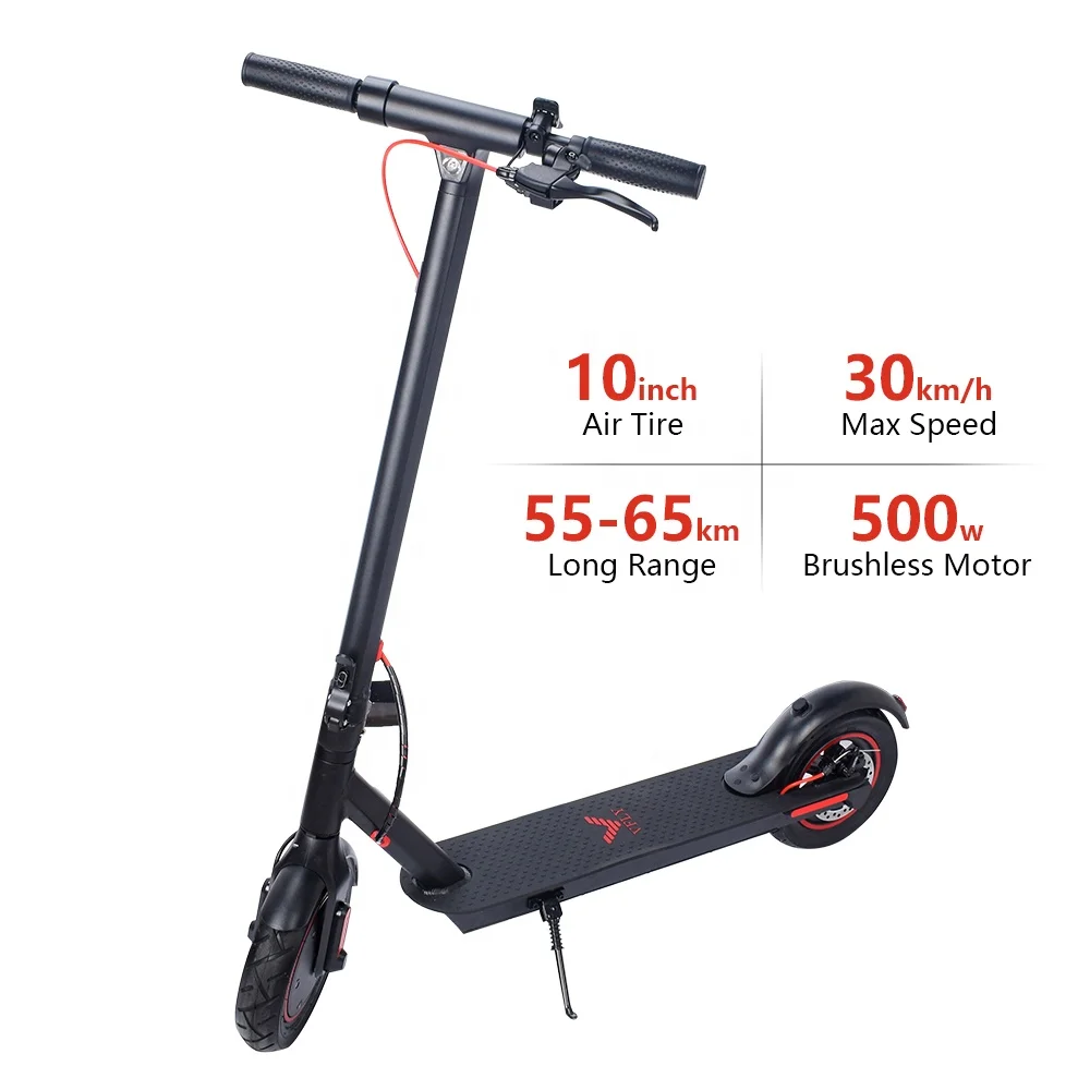 DropShipping 15AH Adult Scooter Electric Skateboard 10inch Citycoco Electric Scooter 500W Motor Foldable Kick Scooter V10