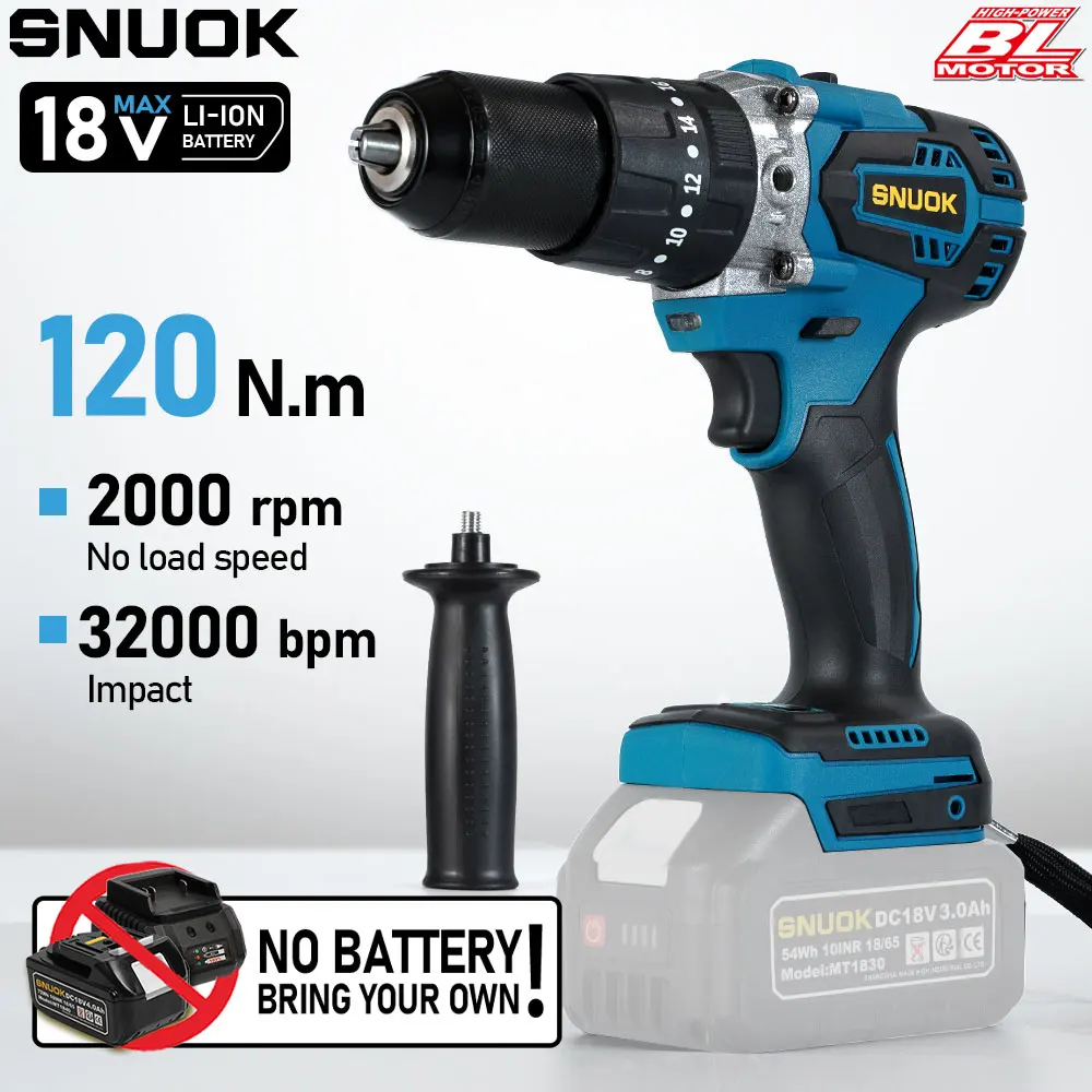 sunok-no-battery-120nm-brushless-professional-electric-drill-13mm-cordless-electric-screwdriver-for-makita-18v-lithium-battery